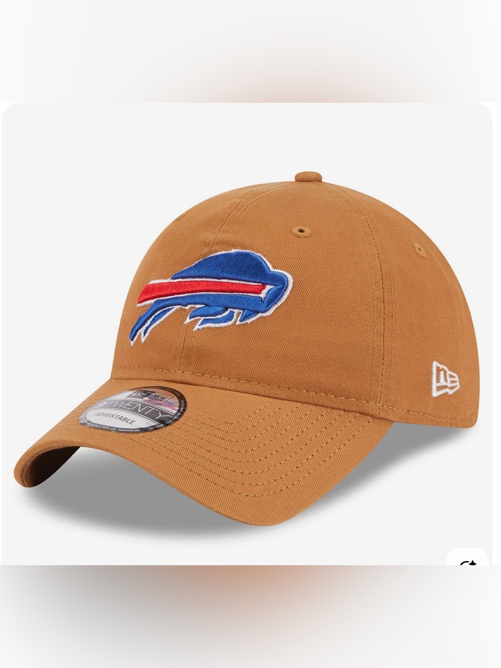 NFL Buffalo Bills Tan Caramel Baseball Cap with Embroidered Logo